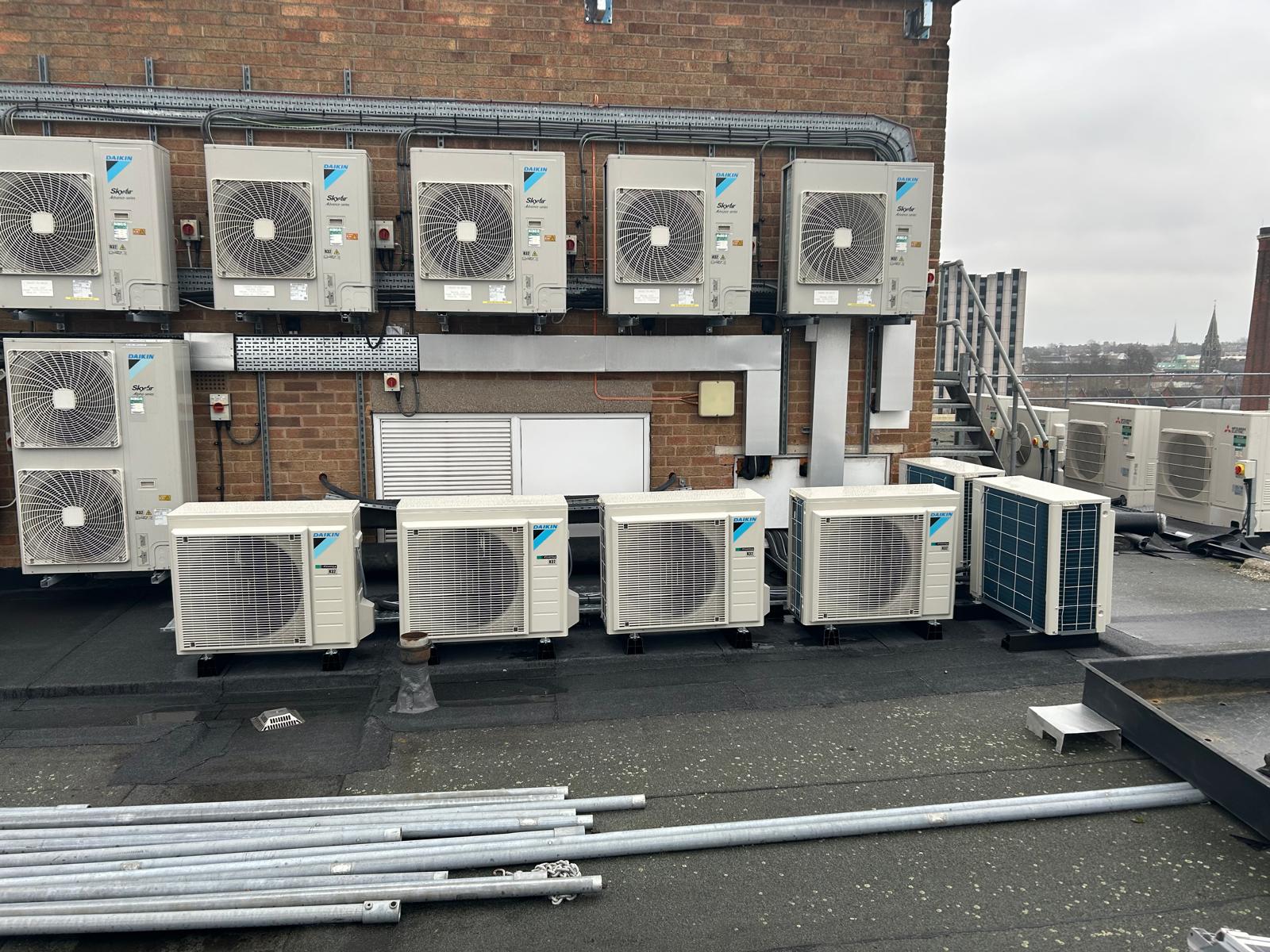 Commercial air conditioning installation by Elite Cooling and Heating 05